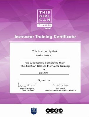 Certified THIS. GIRL. CAN. Instructor